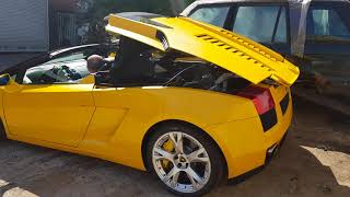 Lamborghini Gallardo Spyder - открытие крыши