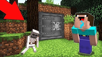 Minecraft - NOOB vs PRO : NOOB FOUND THIS SECRET BUNKER! Challenge 100% trolling