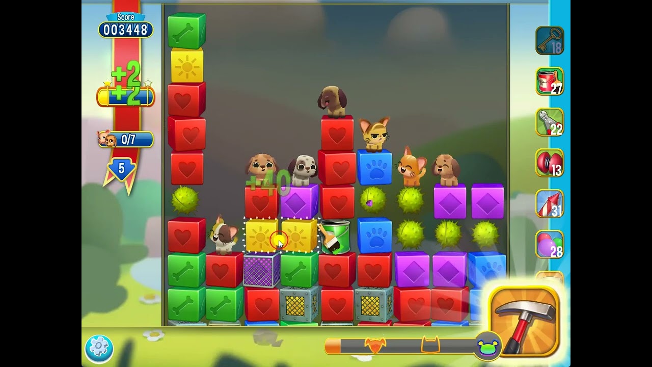 Pet Rescue Saga level 5095no boosters | PuzzledCubes.site