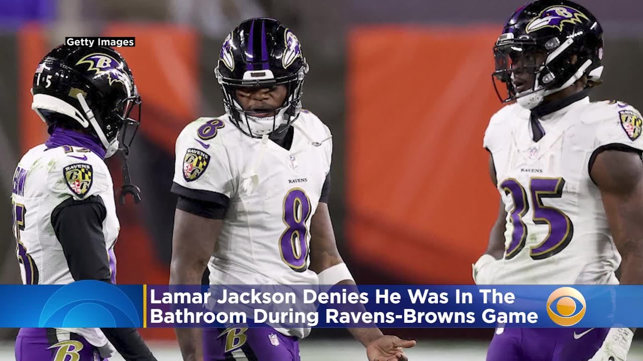 Lamar Jackson Denies Rumor He Was Using Bathroom During RavensBrowns