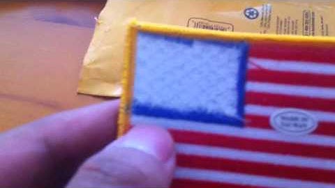 U.S Army Flag Velcro Patch Unbox