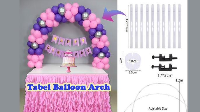 Table Balloon Arch Instruction by Party Zealot 