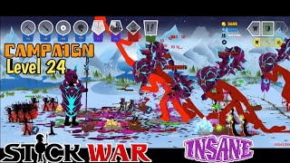 Campaign level 24 Insane Mode Stick War Saga