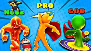 SHINCHAN and CHOP MAKING HEROES LIKE AVENGERS !| Noob vs Pro vs Hacker In HEROES INC| IamBolt Gaming screenshot 5