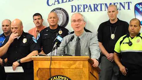 Caldwell Police Chief Chris Allgood announces reti...