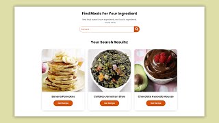 Food Recipe App Using API | Vanilla JS Project screenshot 4