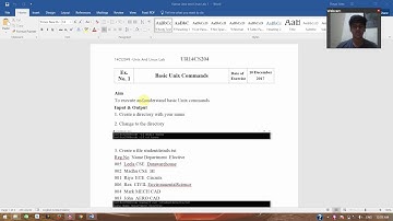 Unix and Linux Lab Experiment - 1