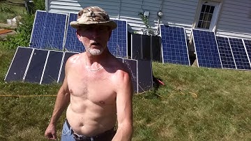 Cut down two trees blocking the solar panels