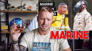 Reacting To Marine Boot Camp Videos - Cringe Warning