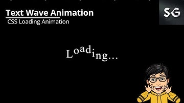 Text Wave Animation || HTML & CSS Animations || CSS Loading Animation #1