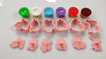 Create Peppa Pig Family with Play Doh Molds | Best Learn Colors | Preschool Toddler Learning Video