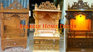 Wooden temple,devghar, devara, poojaghar, Sheesham | देवघर कसे असावे | बहुत ही सुंदर लकड़ी के मंदिर