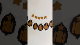 DIY Ramadan decoration ideas / eid decor/ moon wall hanging/ easy room decor #shorts #diy #homedecor