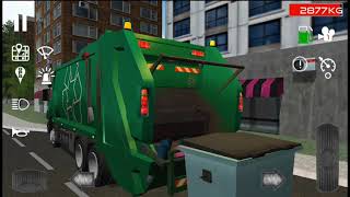 Trash Truck Simulator #2 | City cleaning game | Impossible turns | Android ios gameplay | screenshot 2
