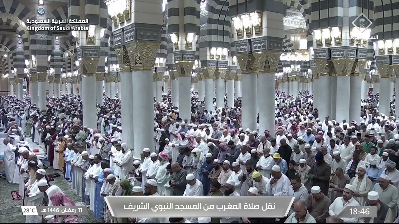 صلاة المغرب للشيخ علي الحذيفي 11 رمضان 1446هـ