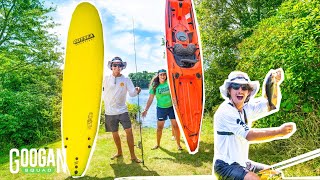 Googan 1V1 Kayak Vs. Surfboard Fishing Challenge