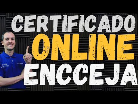 Como pegar o CERTIFICADO ONLINE do ENCCEJA ?