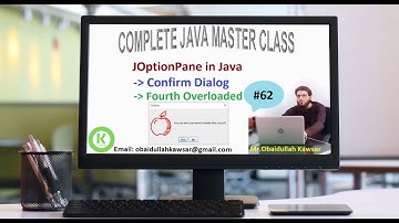 Session62  Java JOptionPane - Confirm Dialog   Overloaded Version 4 - Pashto