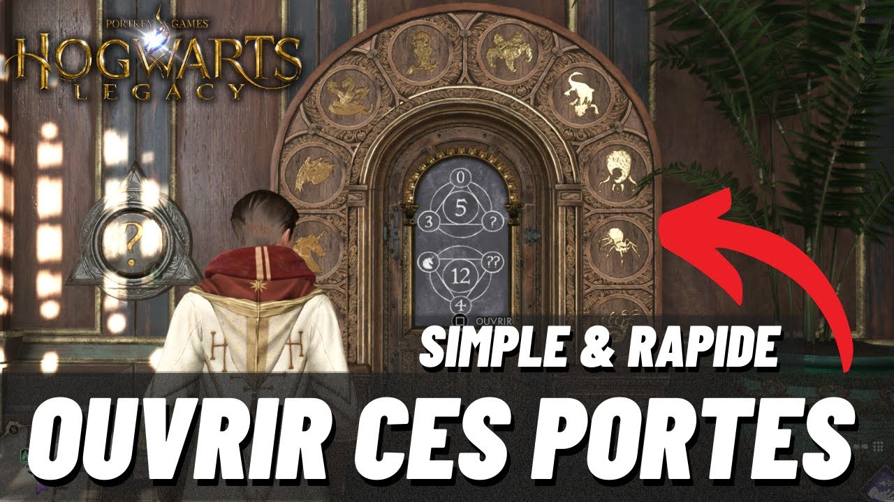 COMMENT OUVRIR LES PORTES ANIMAUX dans HOGWARTS LEGACY - PORTES SECRÈTES (GUIDE ÉNIGME FACILE) ⚡