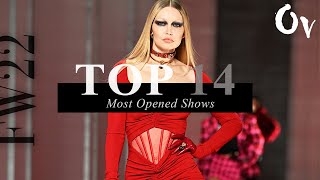 Top 14 Models - Most Opened Shows I Fall/Winter 2022