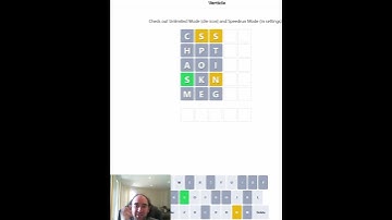 Verticle #Wordle: puzzle for 23 May 25  #variant #wordgames #puzzle #speedsolving #puzzlegame