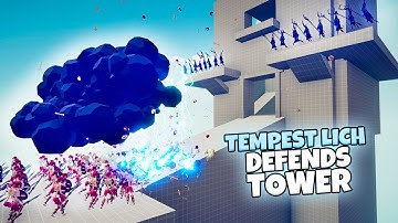 TEMPEST LICH DEFENDS TOWER vs EVERY FACTION | TABS Gameplay