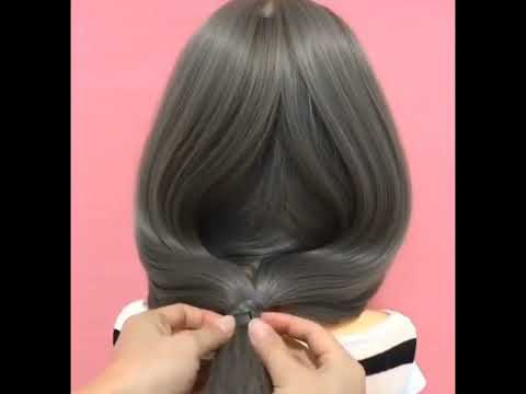how to make your long hair to short hair without cutting | party