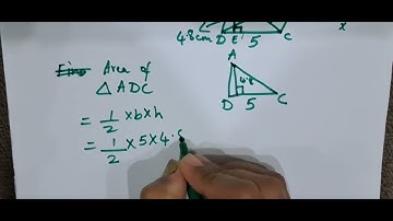 Exercise 9.1 Class 8 q6 Find the area of a rhombus whose side is 5cm and whose altitude is 4.8 cm.