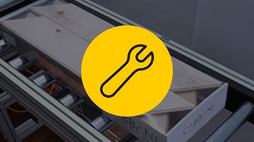 Packaging of parquet on beck-Multiplex MP mobil U and beck-shrink tunnel HV 602 HPLS H