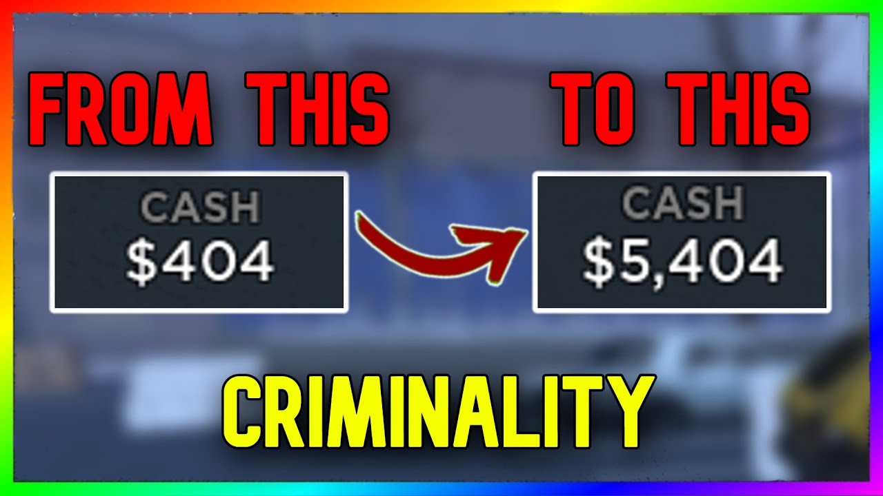 How To Quickly Get Money In Criminality! ROBLOX YouTube