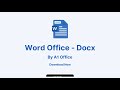 A1 - Word Office - Docx, PDF, PPT, XLSX