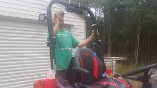 #12 mahindra 1635 light bar kit install part 1