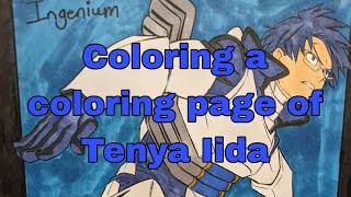 Coloring MHA coloring pages || Part 1 || Tenya Iida || MHA ||