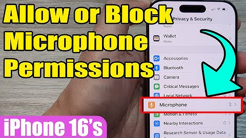 🎤 How to Allow or Block Microphone Permissions on iPhone 16/16 Pro Max 🎧 | iOS 18 Tutorial
