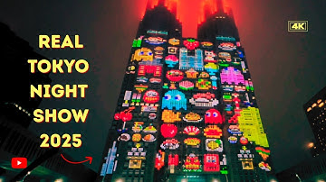 Tokyo Night & Light Show - Stunning Projection Mapping in Shinjuku I Tokyo illumination 2025 I