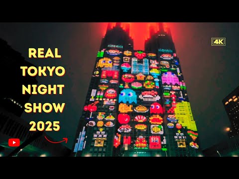 Tokyo Night & Light Show - Stunning Projection Mapping in Shinjuku I Tokyo illumination 2025 I