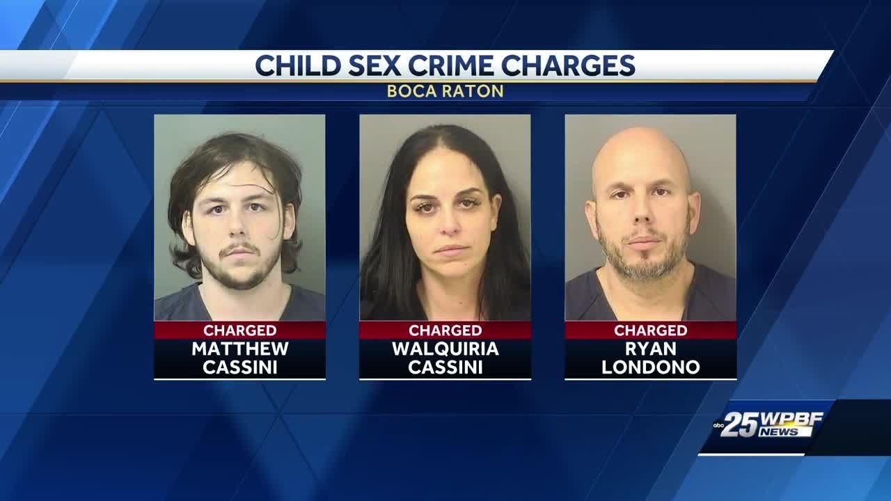 Boca Raton woman, son and boyfriend charged with child sex abuse, livestreaming performances