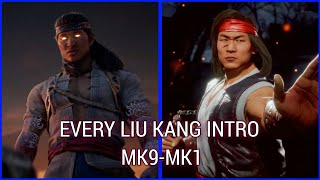 Every Liu Kang Character Intro || (MK9-MK1)