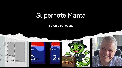 Supernote Manta - SD-kaartfuncties