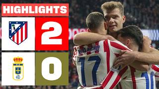 Download Lagu ATLÉTICO DE MADRID  2 - 0 REAL OVIEDO | RESUMEN LALIGA EA SPORTS MP3