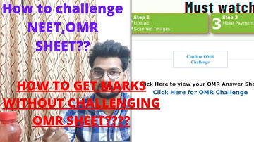 How To Challenge NEET 2020 OMR Sheet || OMR SHEET challenge || NEET 2020 OMR SHEET RELEASED