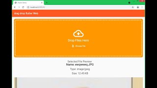 flutter web file chooser #drag&Drop #filepicker #file chooser screenshot 5