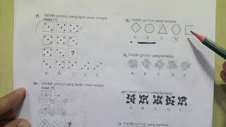 Bagian 2 Psikotes kemampuan spasial (irama, deret, analogi, klasifikasi, rotasi dll)