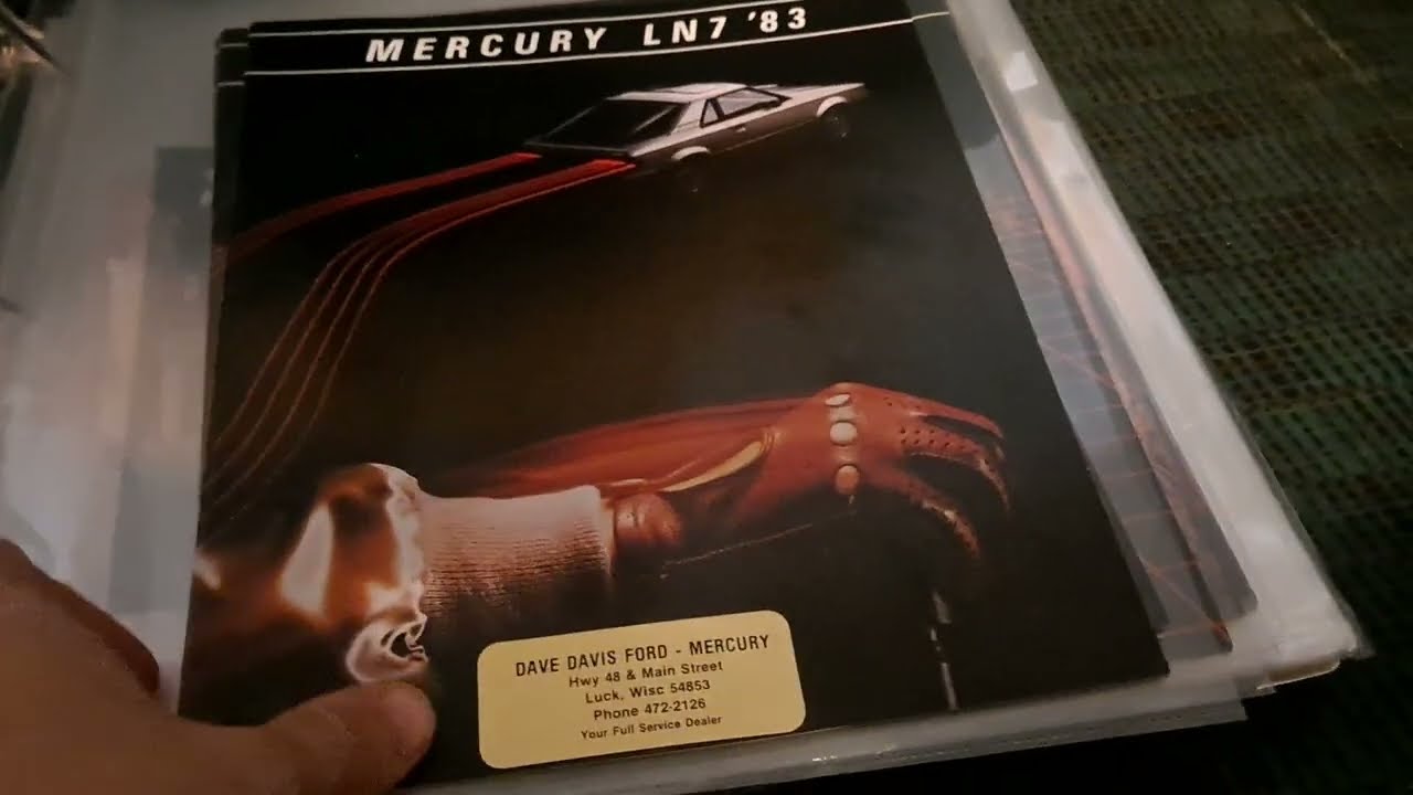 1983 Mercury LN7 Catalog & Sales Brochure - YouTube