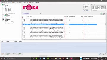 FOCA extract meta data of website