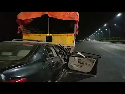 Road Accident Car Hits The Lorry At Shamshabad Outer Ring Road | @ SACH ...