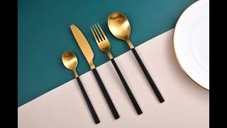 Beautiful design of knife fork spoon set would elevate everyday meals into a fine dining experience.