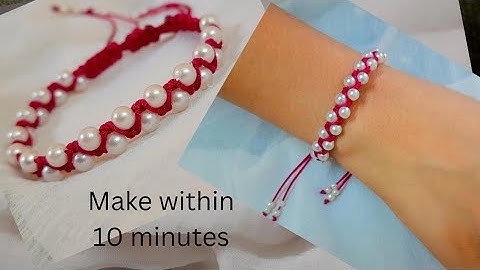 Beads Bracelet Tutorial 🧵 Step by Step #macramebracelet #macrame #bracelettutorial 