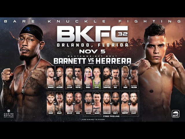 Bare Knuckle Fighting Championships 53 Prelims & Main Card, Friday Night  Fights