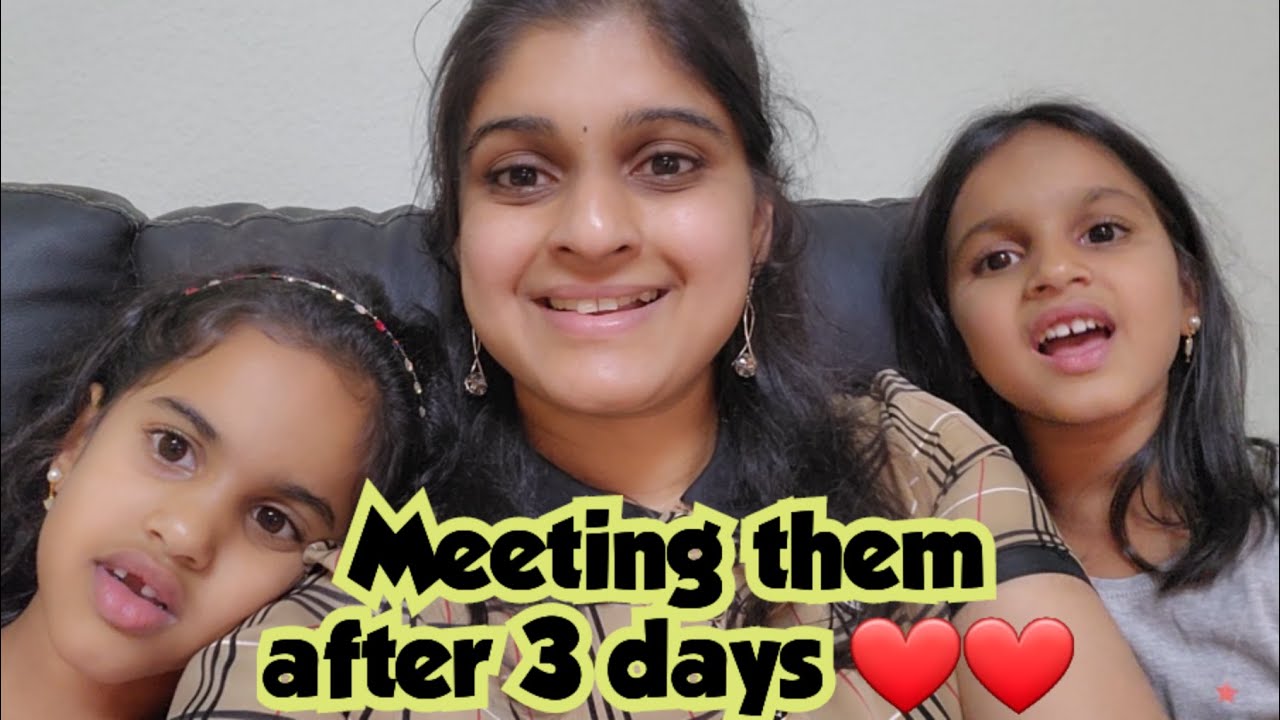 Meeting my kutties after 3 days 🥰 | How did he manage them alone | Did they miss me? | Sharanya